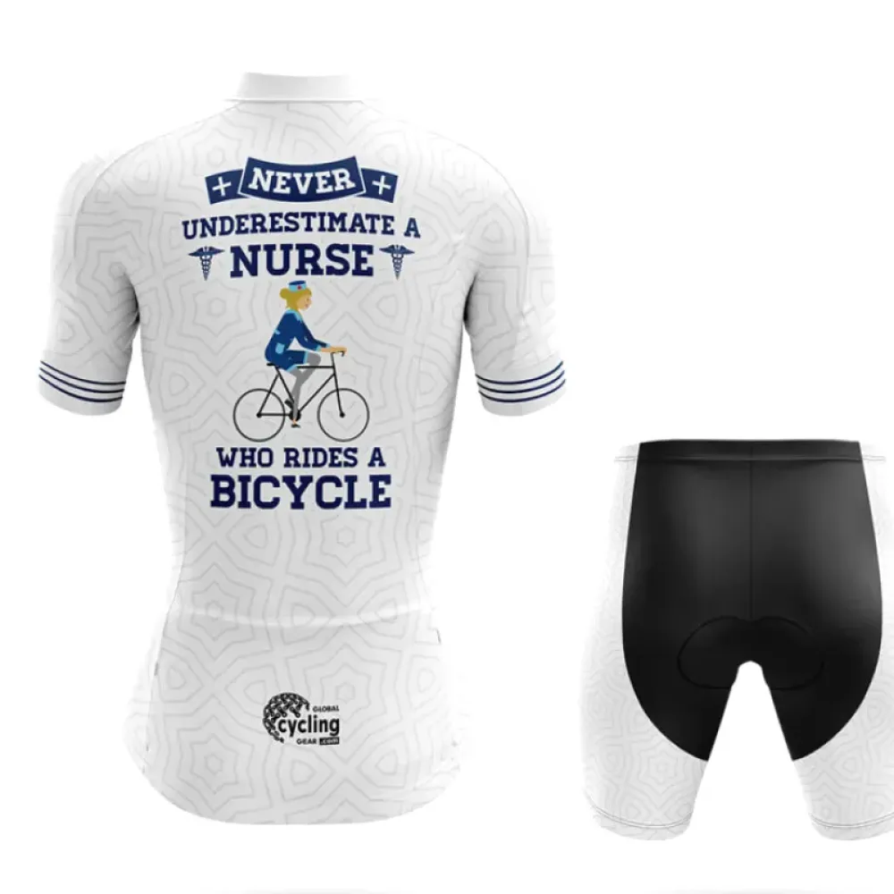 Cycling Nurse Nurse Rider White/Black/Grey