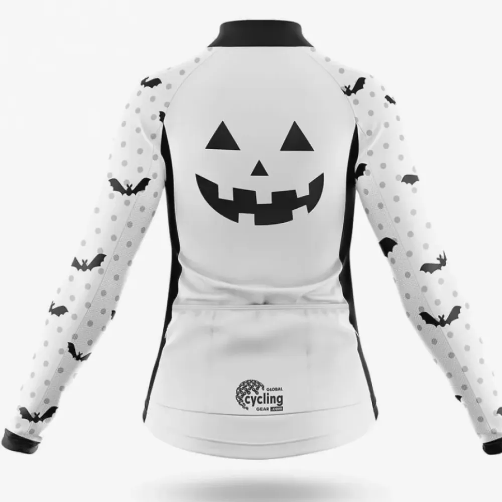Women's Cycling Kit Pumpkin Face White/Black/Grey