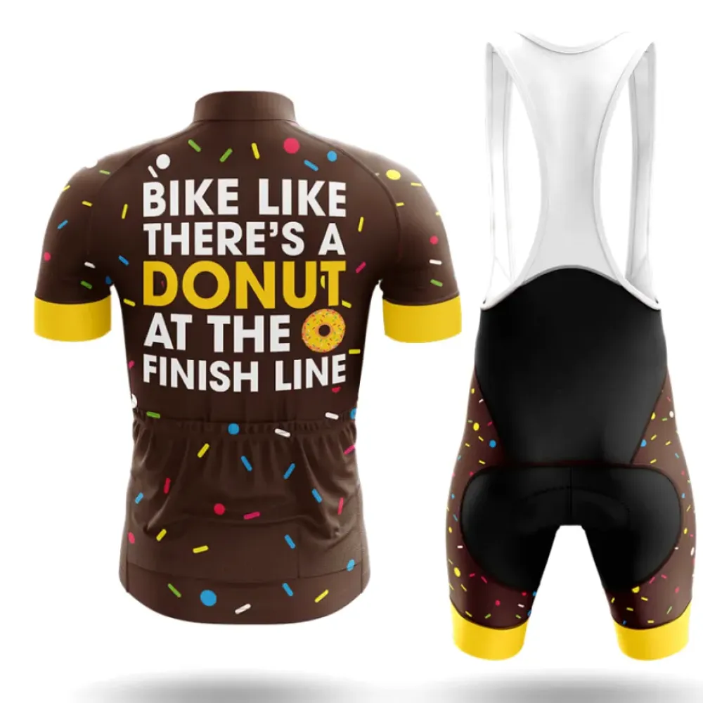 Donut Long Sleeve Cycling Jersey Ver.2 Sweet Treat Brown/Yellow/Pink