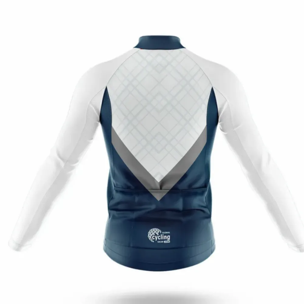 USA S6 Blue Cycling Bibs Comfortable White/Blue/Black