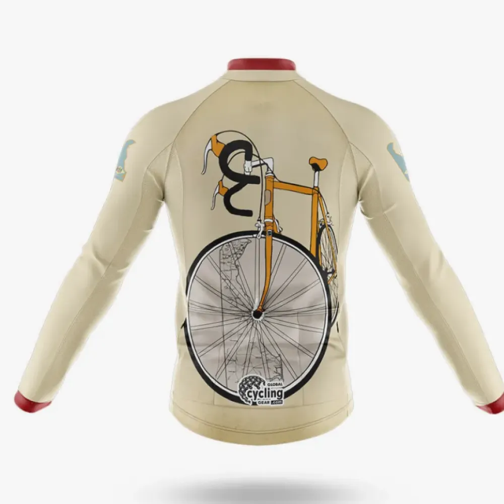 Delaware Riding Club Cycling Kit Vintage Style Beige/Red/Black