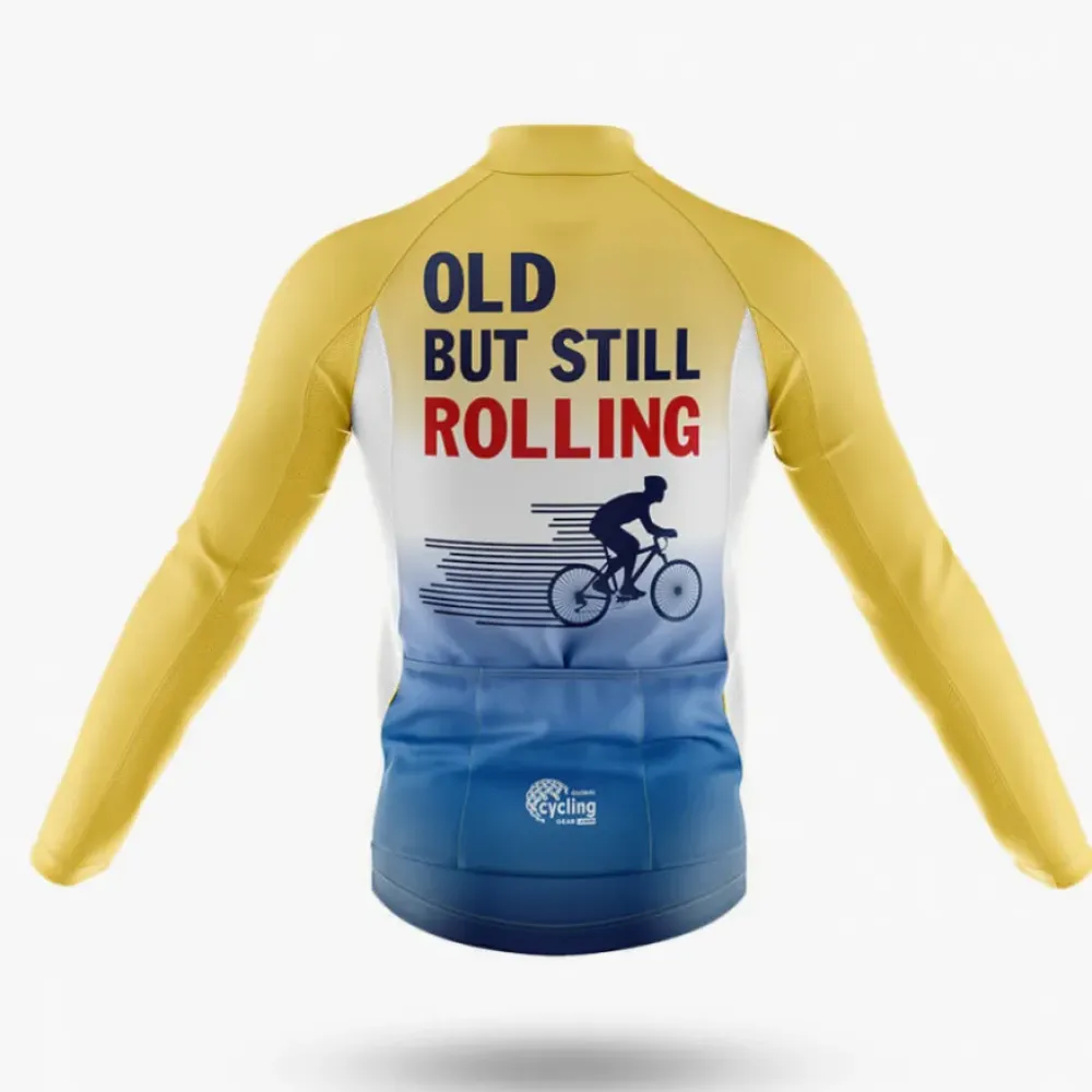 Cycling Bibs Old But Still Rolling Yellow/Black/White