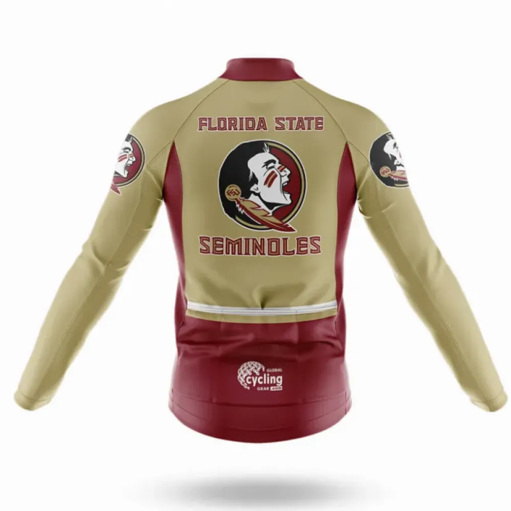 Florida State Seminoles Cycling Bibs Comfortable Gold/Black/Burgundy