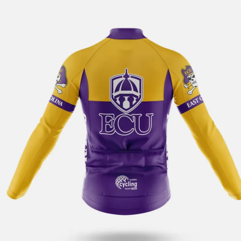 East Carolina University Cycling Kit Full Set Ver.2 Unique Design Yellow/Purple/Black