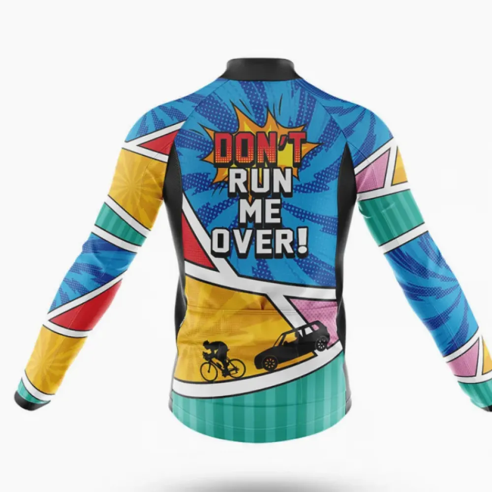 Cycling Kit Don't Run Me Over Blue/Pink/Yellow