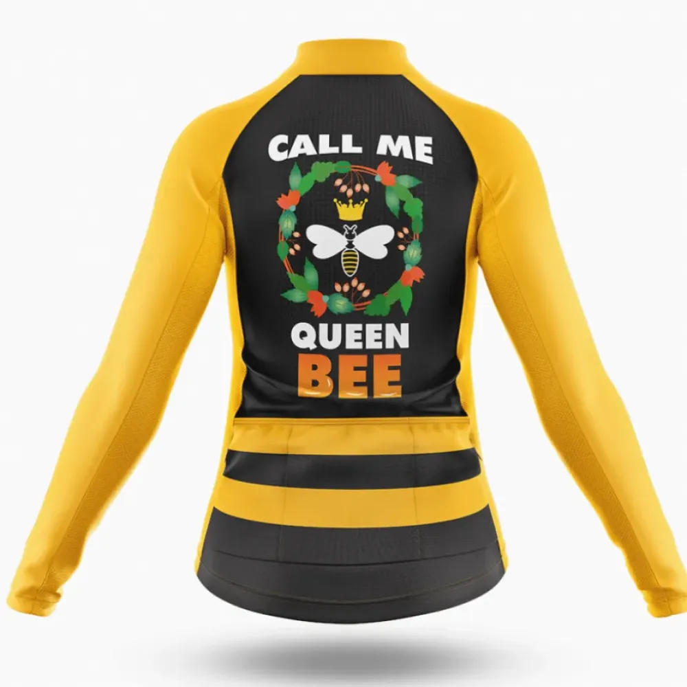 Queen Bee Long Sleeve Cycling Jersey Yellow/Black/Gold