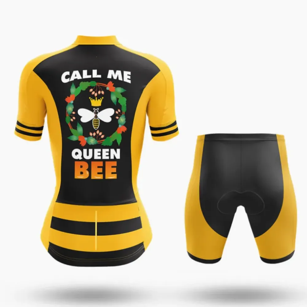 Queen Bee Long Sleeve Cycling Jersey Yellow/Black/Gold