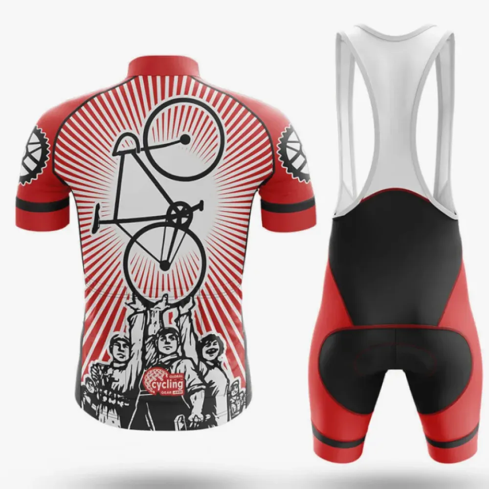 Cycling Jersey Encourage Cycling Red/Black/White