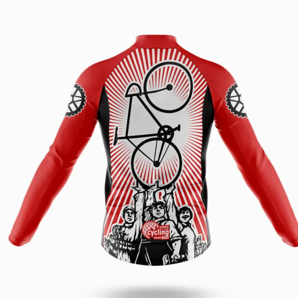 Cycling Jersey Encourage Cycling Red/Black/White