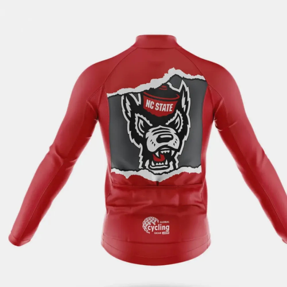 North Carolina State University Cycling Kit Wildcat Red/Black/White