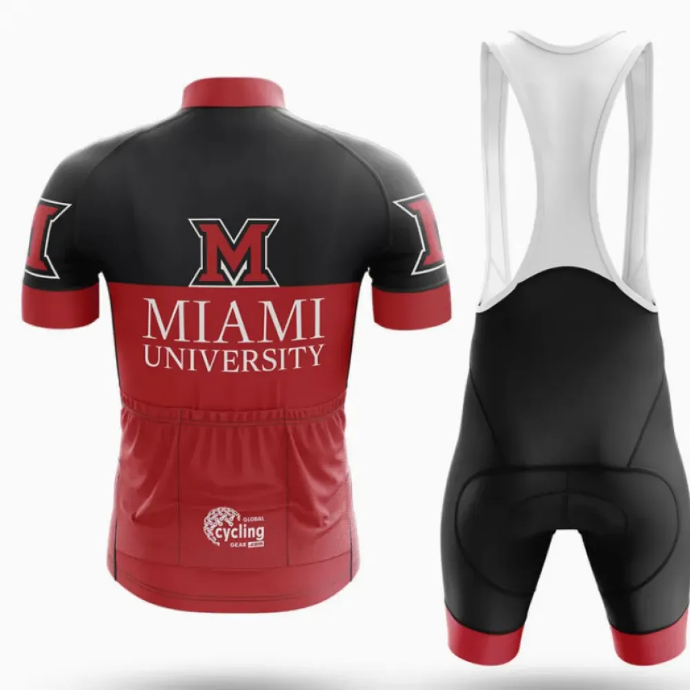 Miami University Cycling Jersey Premium Red/Black/White