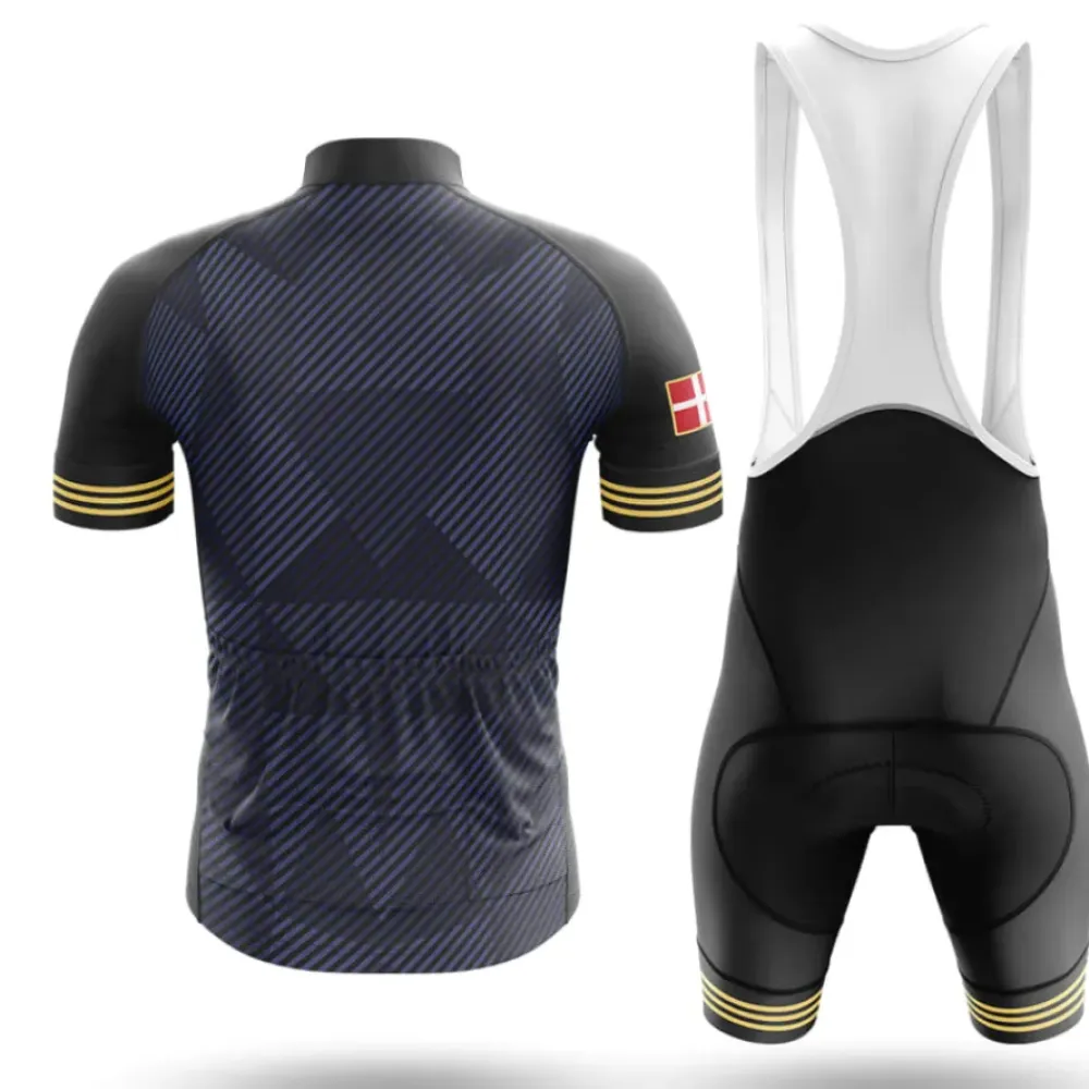 Denmark S2 Cycling Kit Full Set Navy/Gold/White