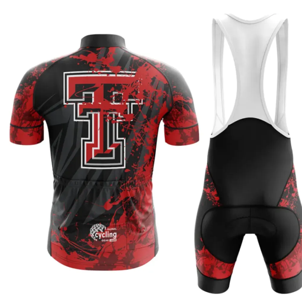 Texas Tech University Cycling Jersey Black/Red/Grey