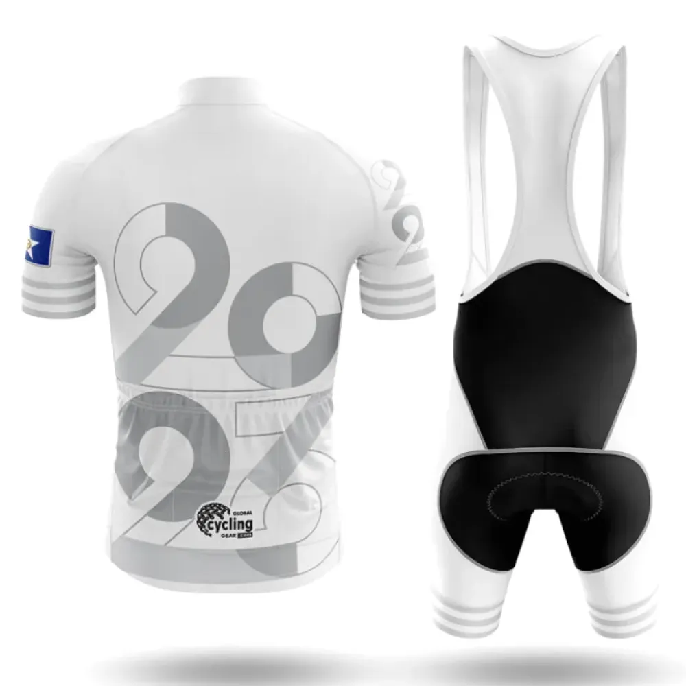 Houston 2023 Cycling Kit Full Set Ver.2 Modern Design White/Black/Silver