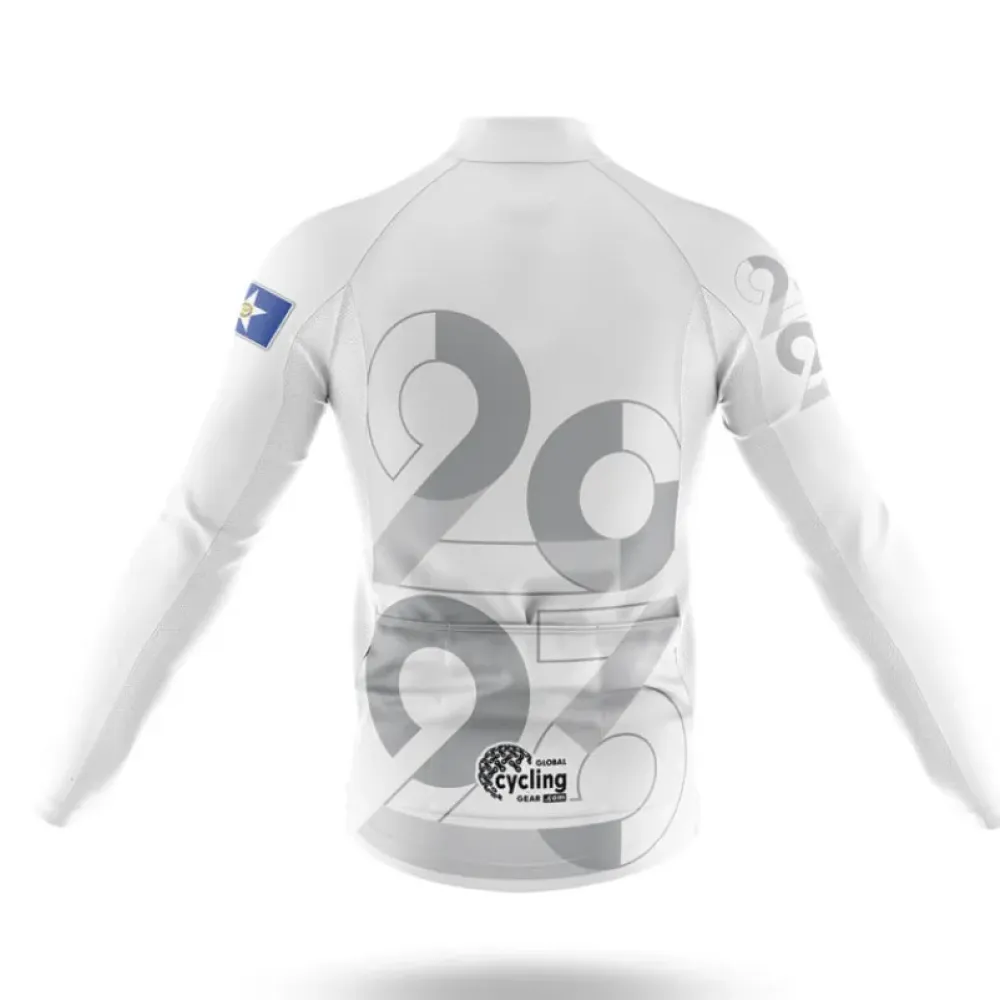 Houston 2023 Cycling Kit Full Set Ver.2 Modern Design White/Black/Silver