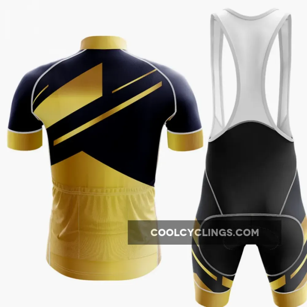 Grandpa Men's Cycling Bibs Black/Gold/White
