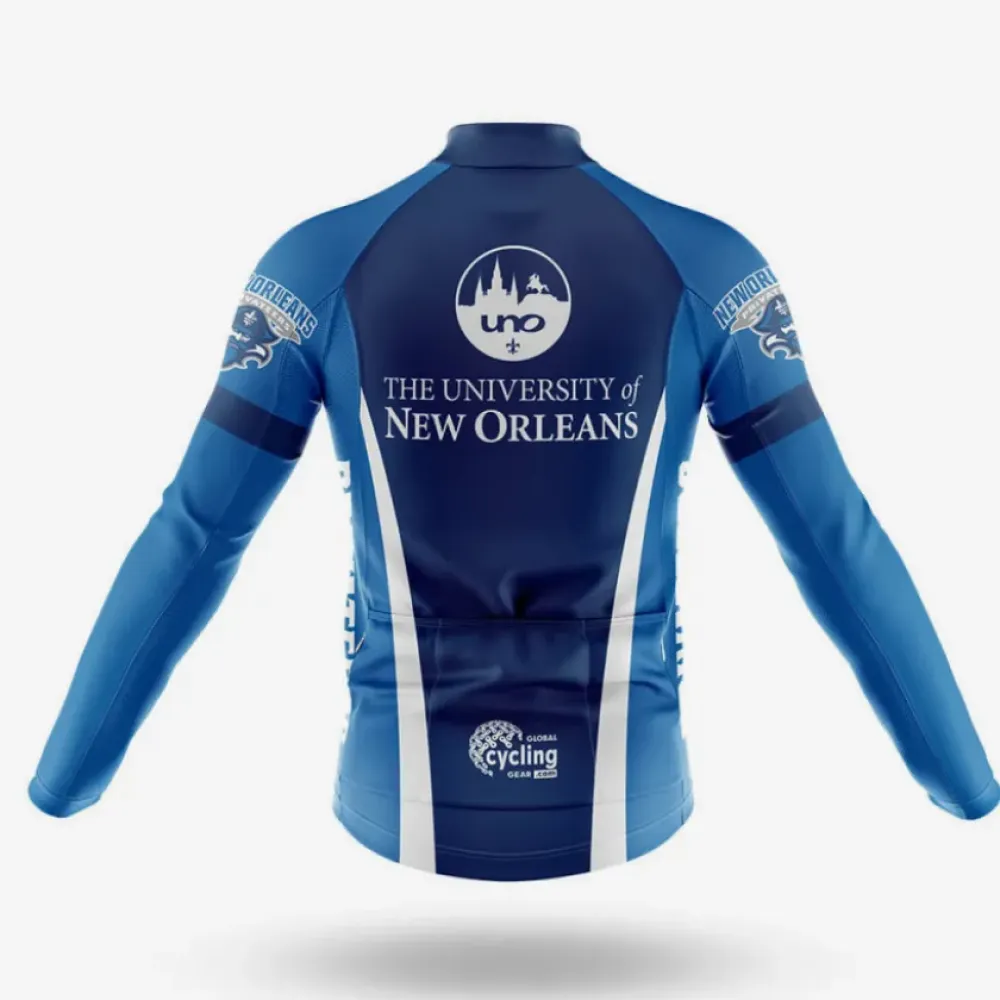 University of New Orleans Cycling Bibs Breathable Blue/White/Black