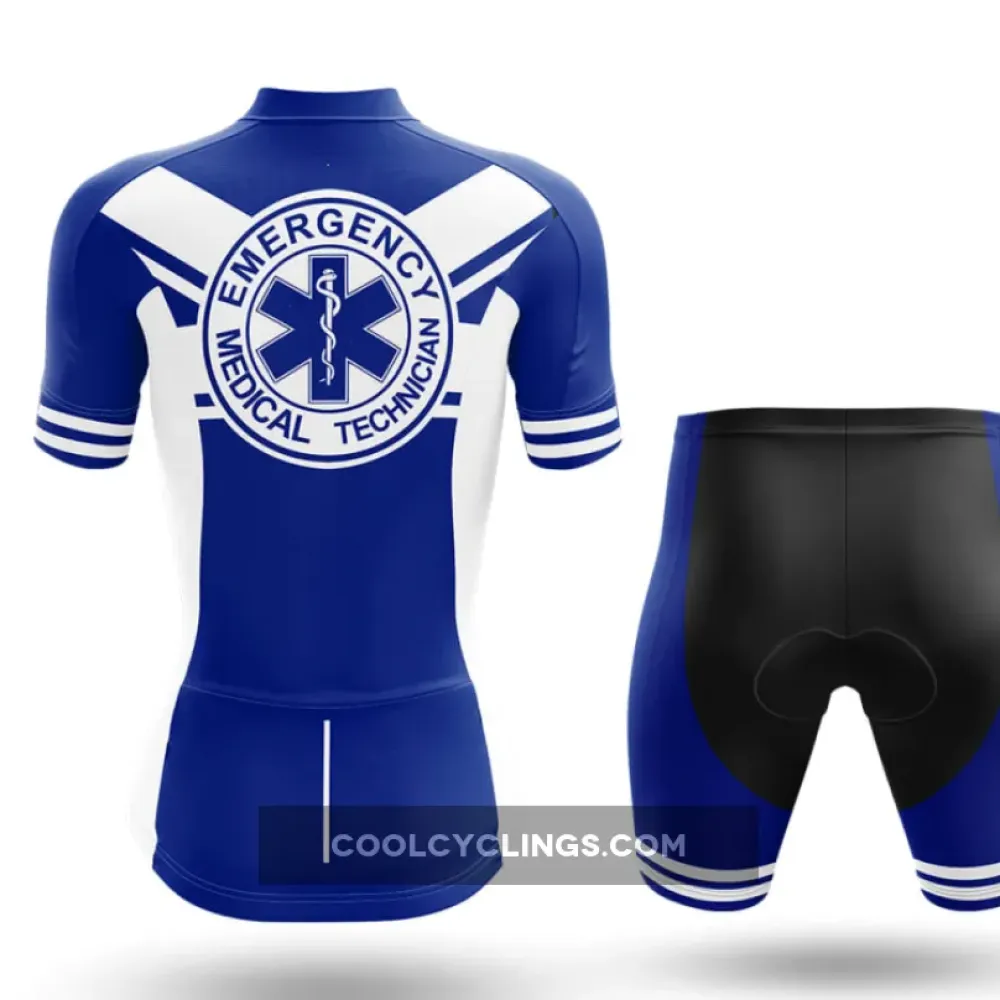 Emergency Medical Technician Cycling Jersey Blue/White/Navy