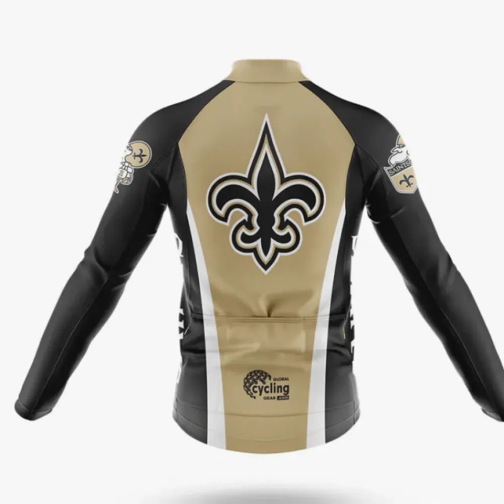 New Orleans Saints Cycling Jersey Gold/Black/Silver