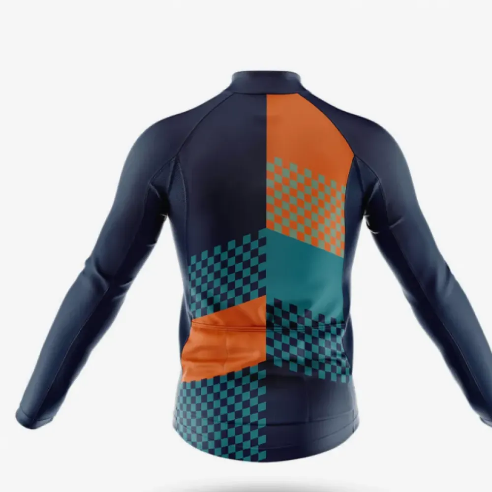 My Next Ride Cycling Jersey Currently Planning Orange/Navy/Teal