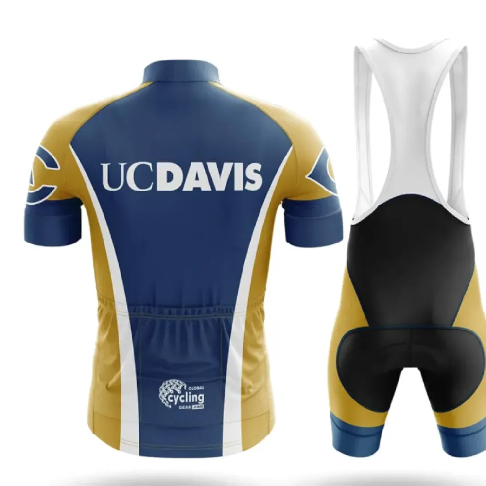 University of California Davis Cycling Kit Full Set Navy/Gold/White