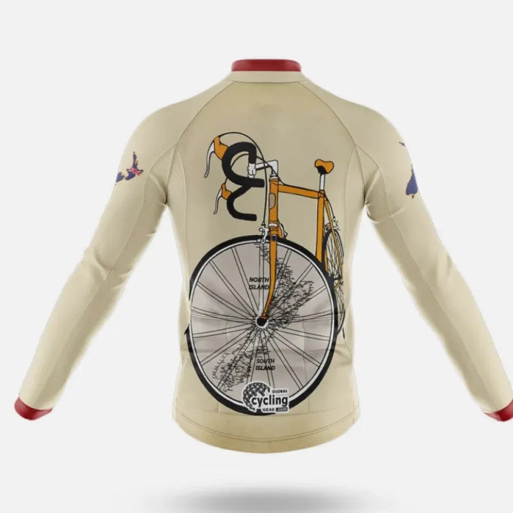 New Zealand Riding Club Cycling Bibs Unique Design Black/Beige/Burgundy