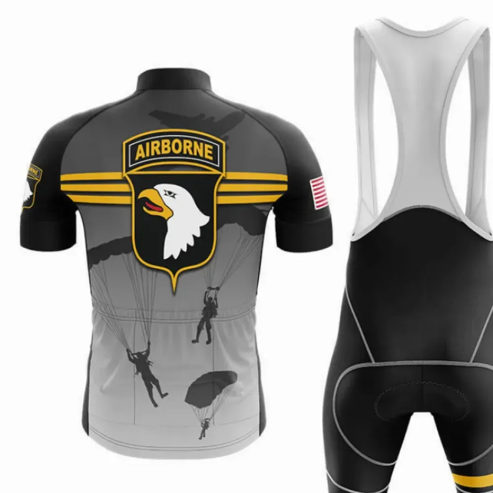 Airborne Cycling Kit Military Black/Grey/Yellow