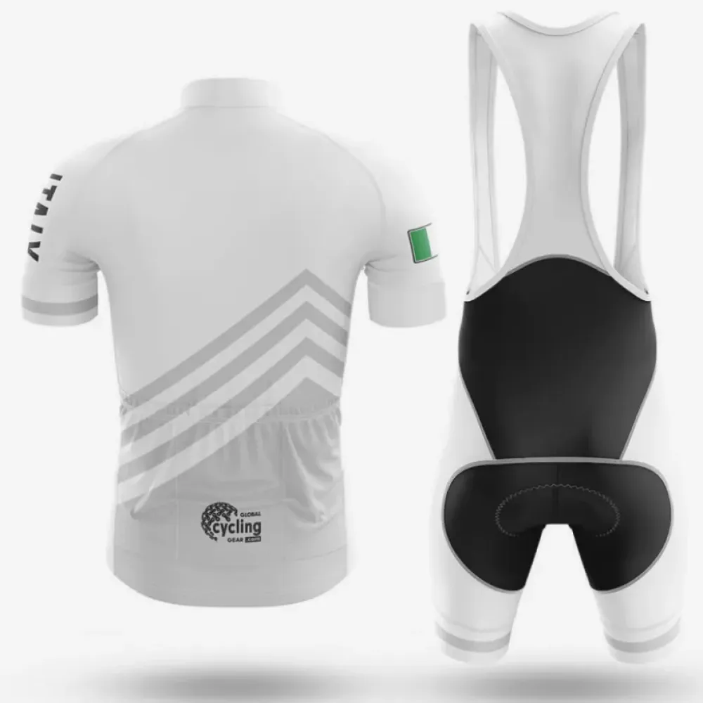 Italy S5 Cycling Kit Full Set White/Grey/Black