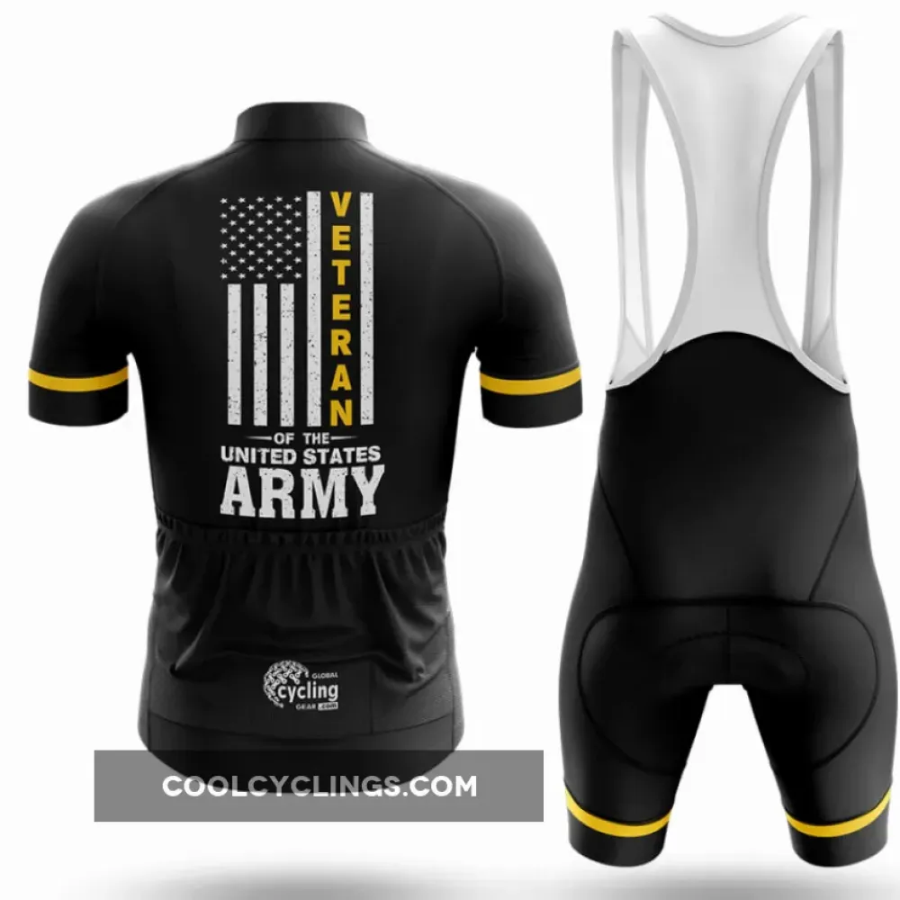 Cycling Bibs US AM Veteran White/Black/Yellow