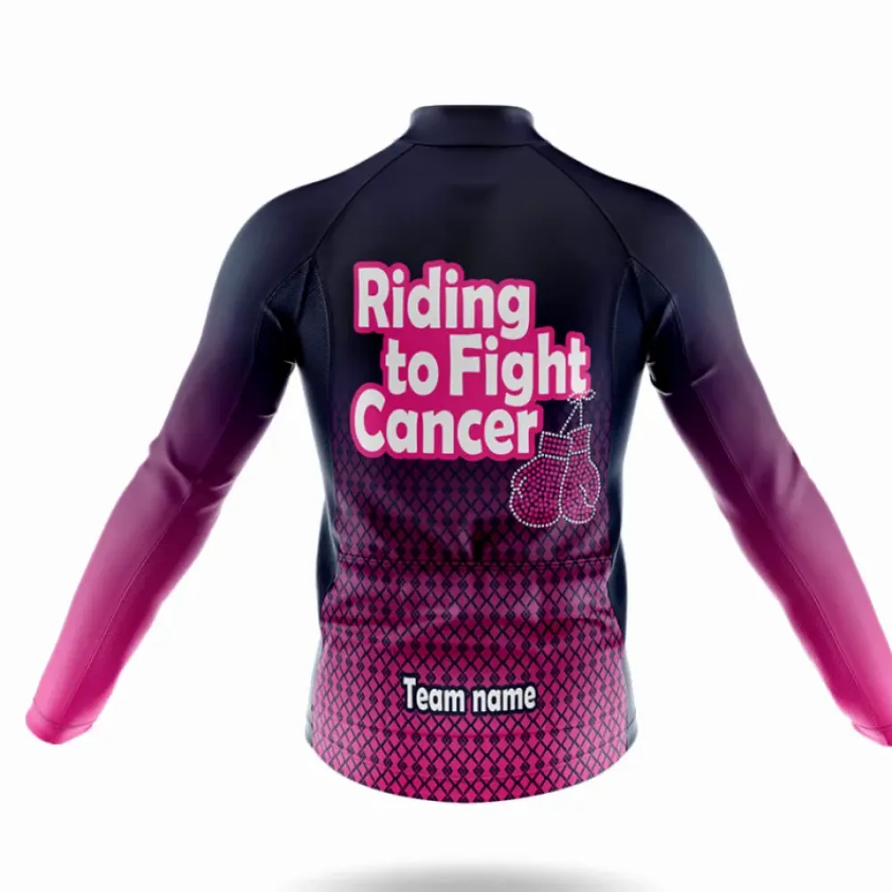 Cycling Bibs Fight Cancer Pink/White/Black