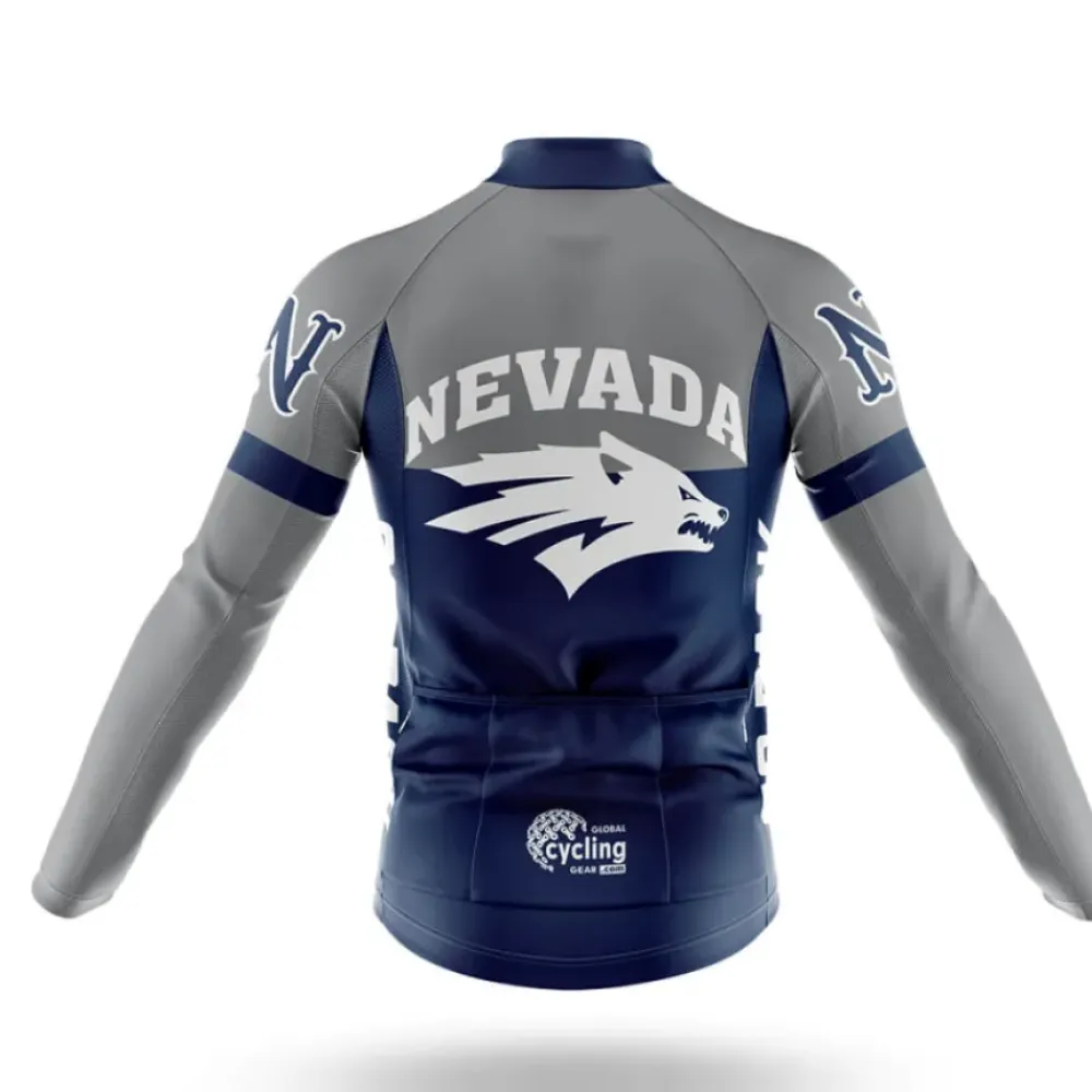 University of Nevada Cycling Bibs Ver.2 Comfortable Navy/White/Grey