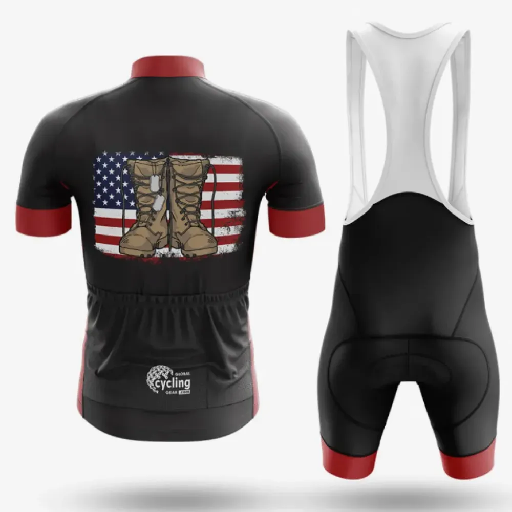 Cycling Bibs Comfortable White/Red/Black