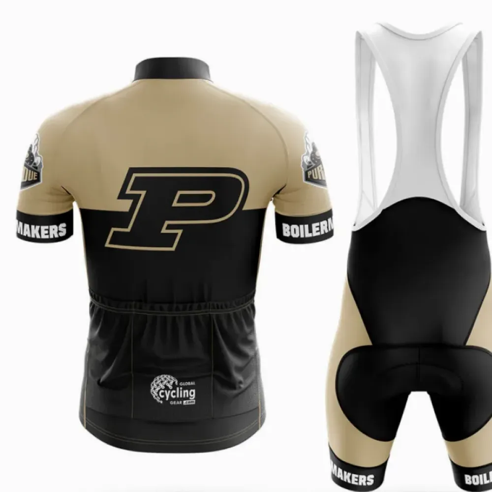 Purdue University Cycling Jersey Ver.2 Gold/Black/Grey