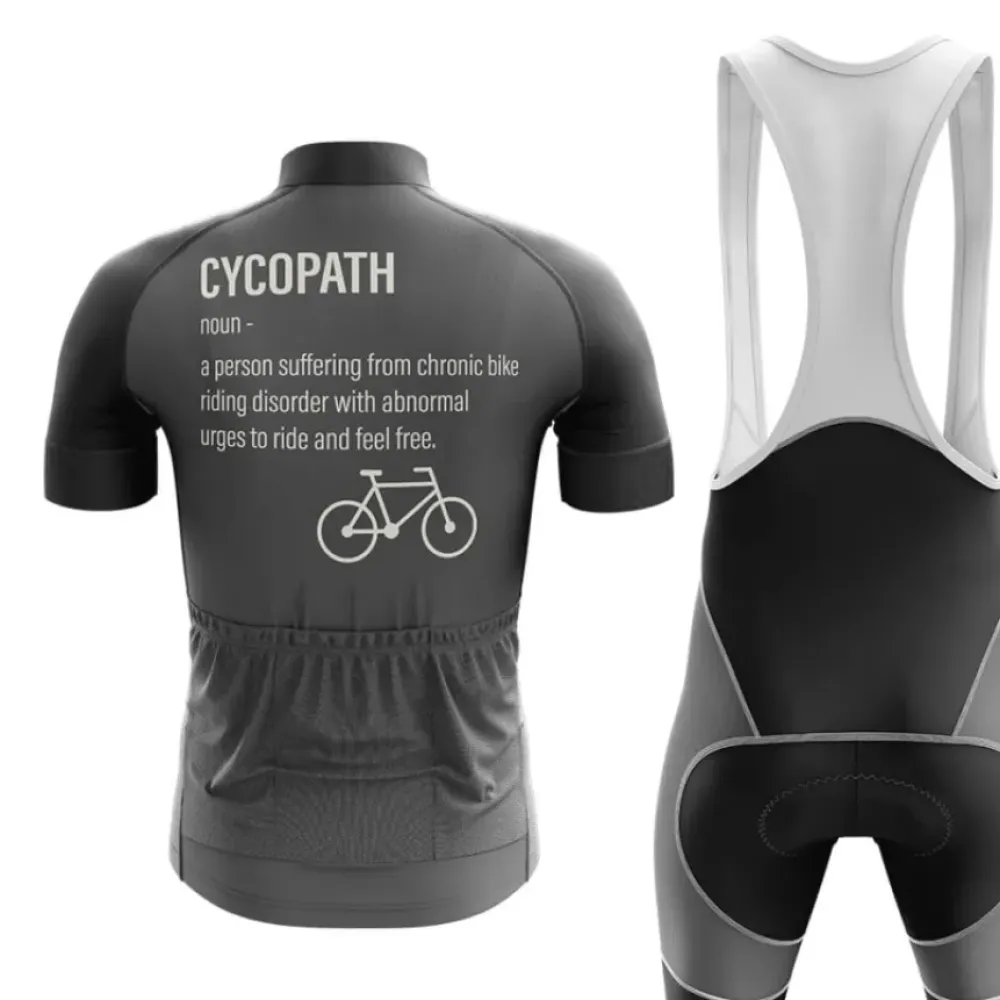Cycopath Cycling Jersey Chronic Bike Disorder Black/Gray/White