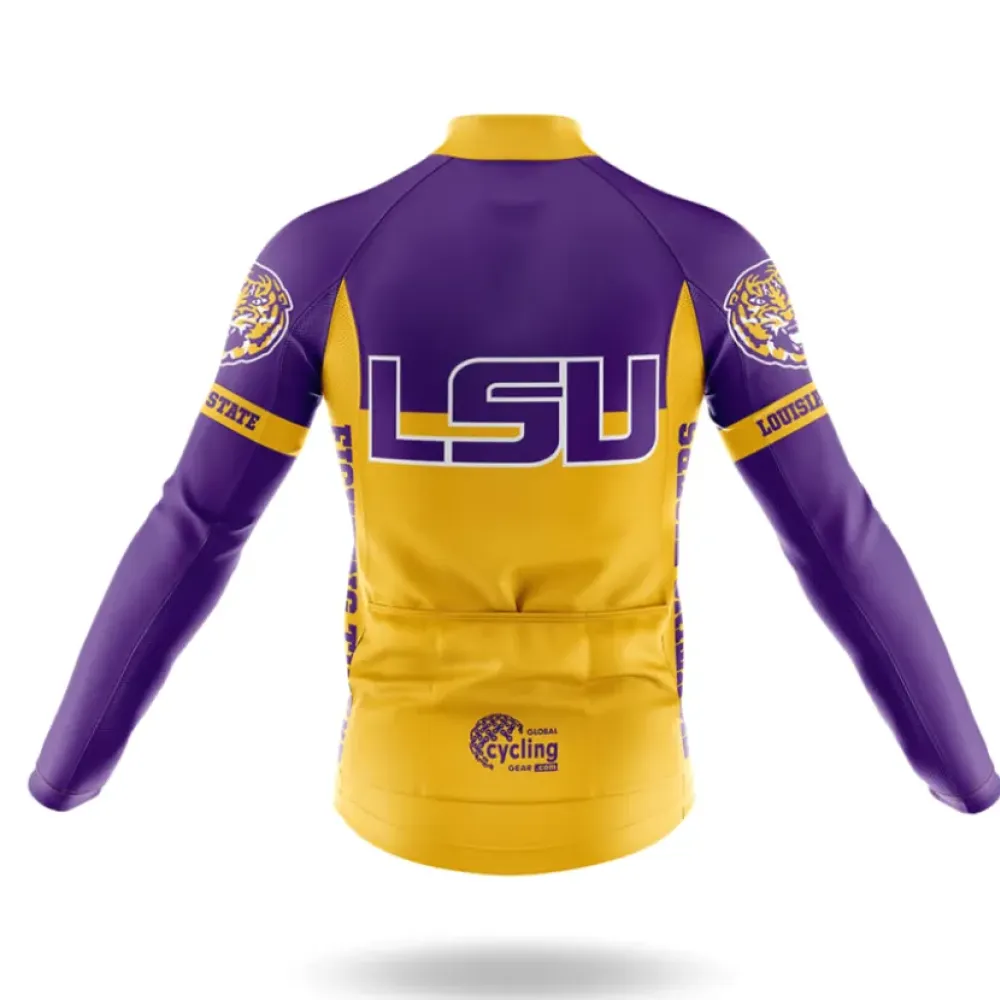 Louisiana State University Cycling Kit Full Set Ver.2 Purple/Gold/White