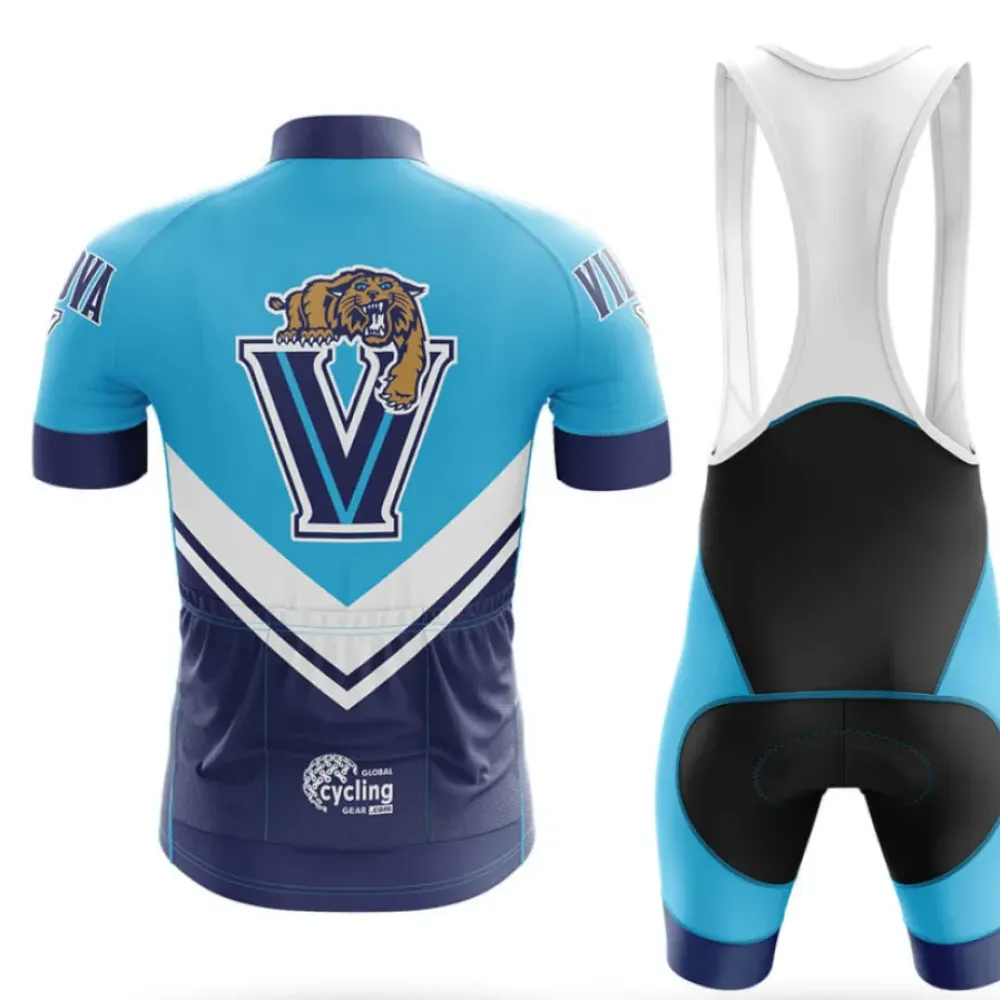 Villanova University Cycling Bibs Ver.3 Comfortable Blue/Black/Turquoise