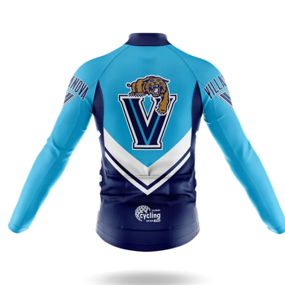 Villanova University Cycling Bibs Ver.3 Comfortable Blue/Black/Turquoise