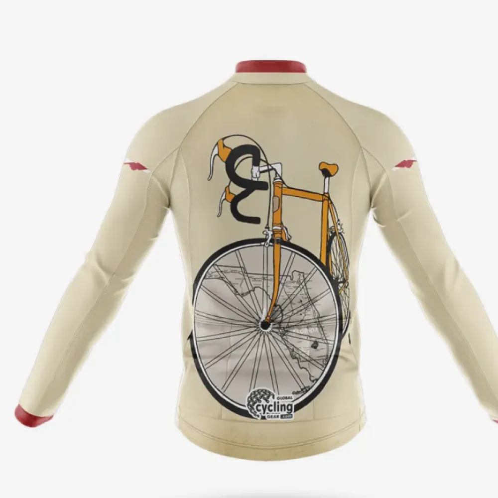 Florida Riding Club Cycling Bibs Comfortable Black/Beige/Burgundy