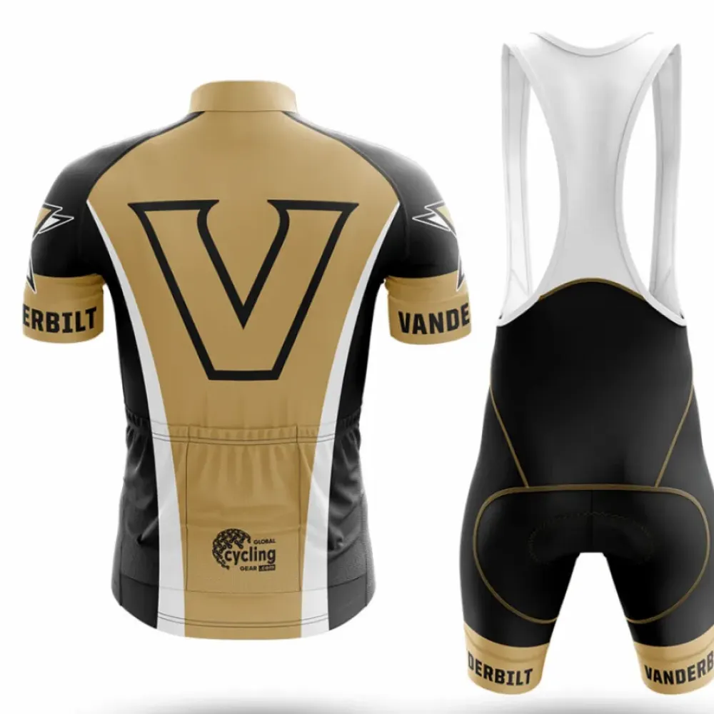 Vanderbilt University Cycling Kit Full Set Gold/Black/White
