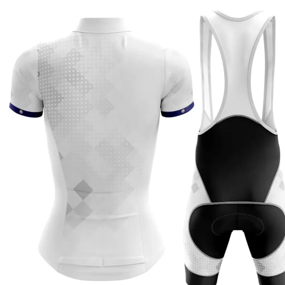 Virginia Women Cycling Bibs White/Black/Grey