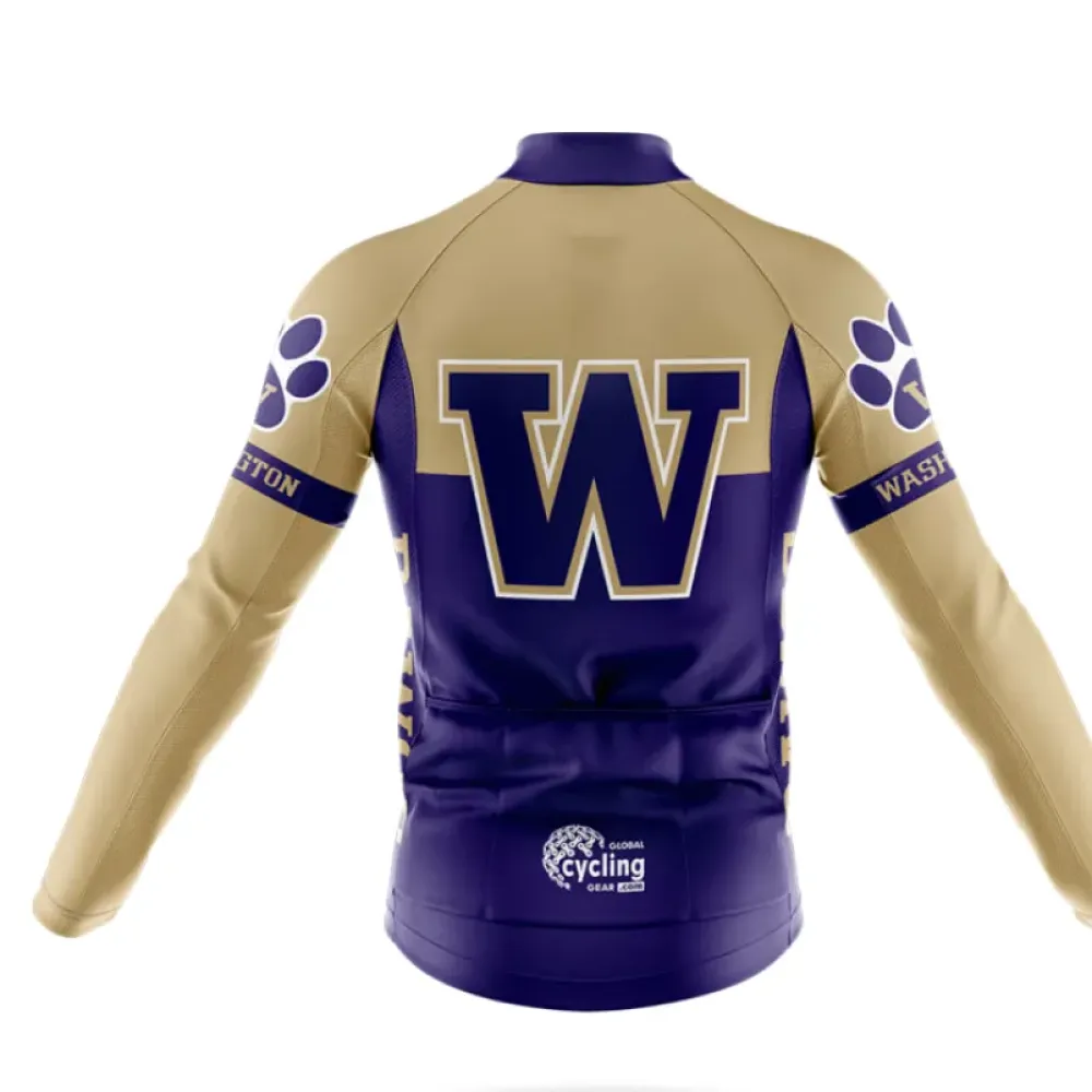 Washington Cycling Bibs University Gold/Black/Purple