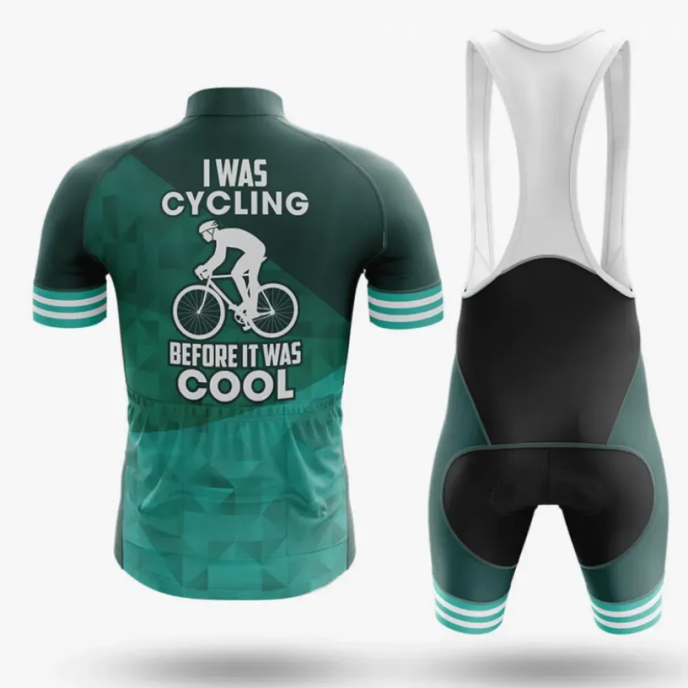 Cycling Jersey Cool Before It Was Teal/Black/Green