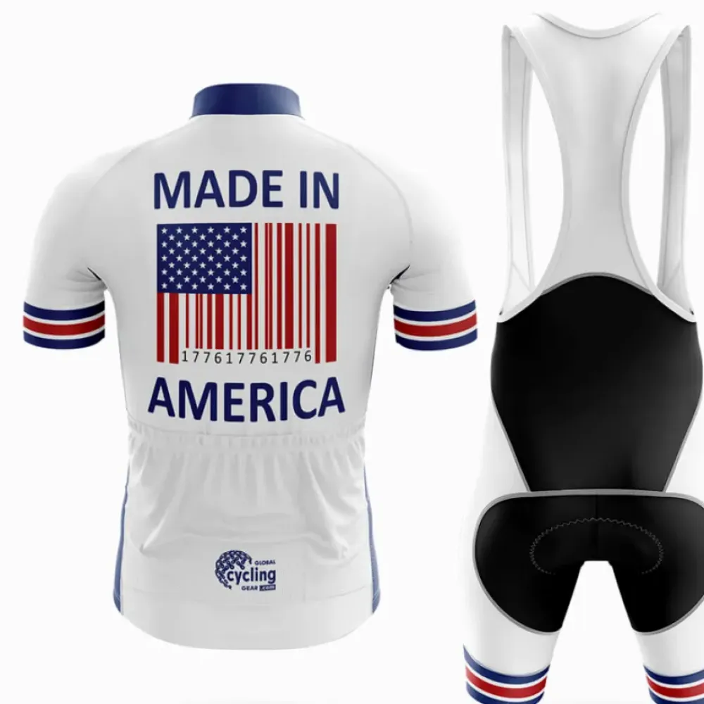 American Rider Made In America Jersey White/Blue/Red