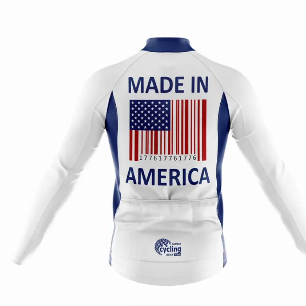 American Rider Made In America Jersey White/Blue/Red