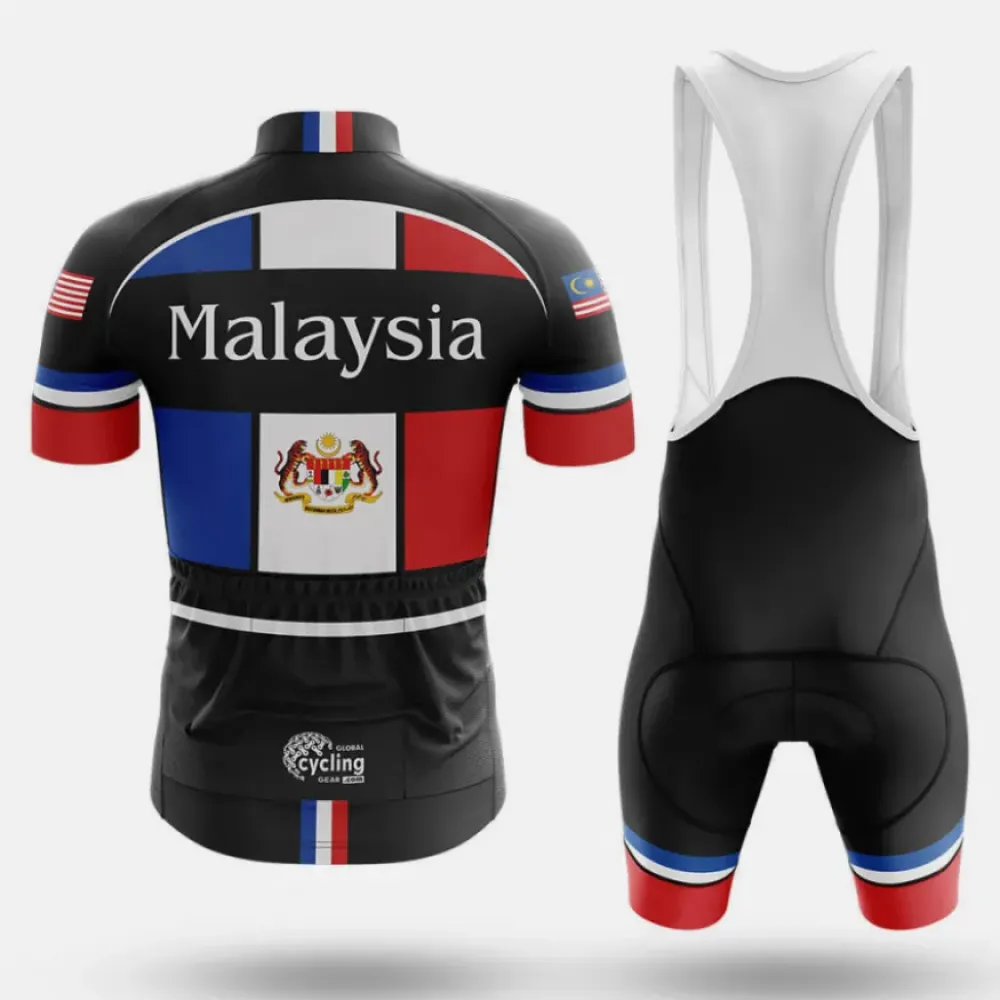 Malaysia Cycling Jersey National Flag Black/Red/Blue