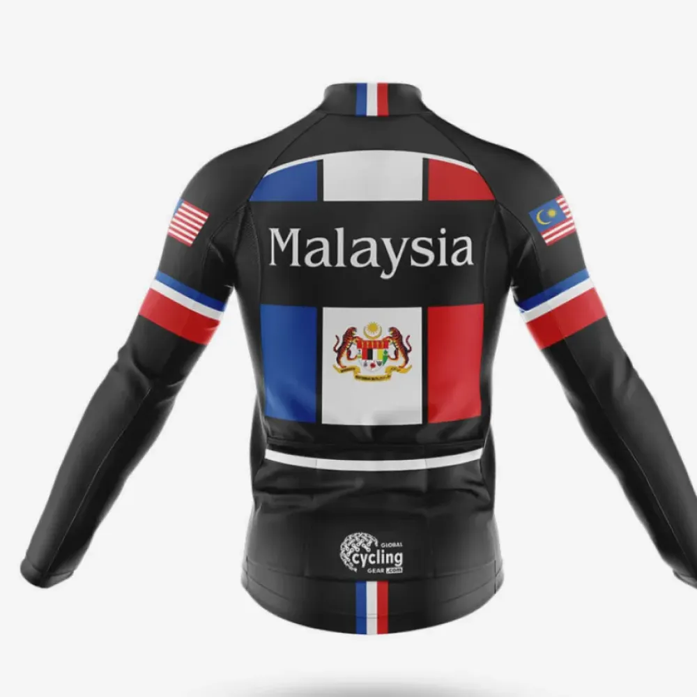 Malaysia Cycling Jersey National Flag Black/Red/Blue