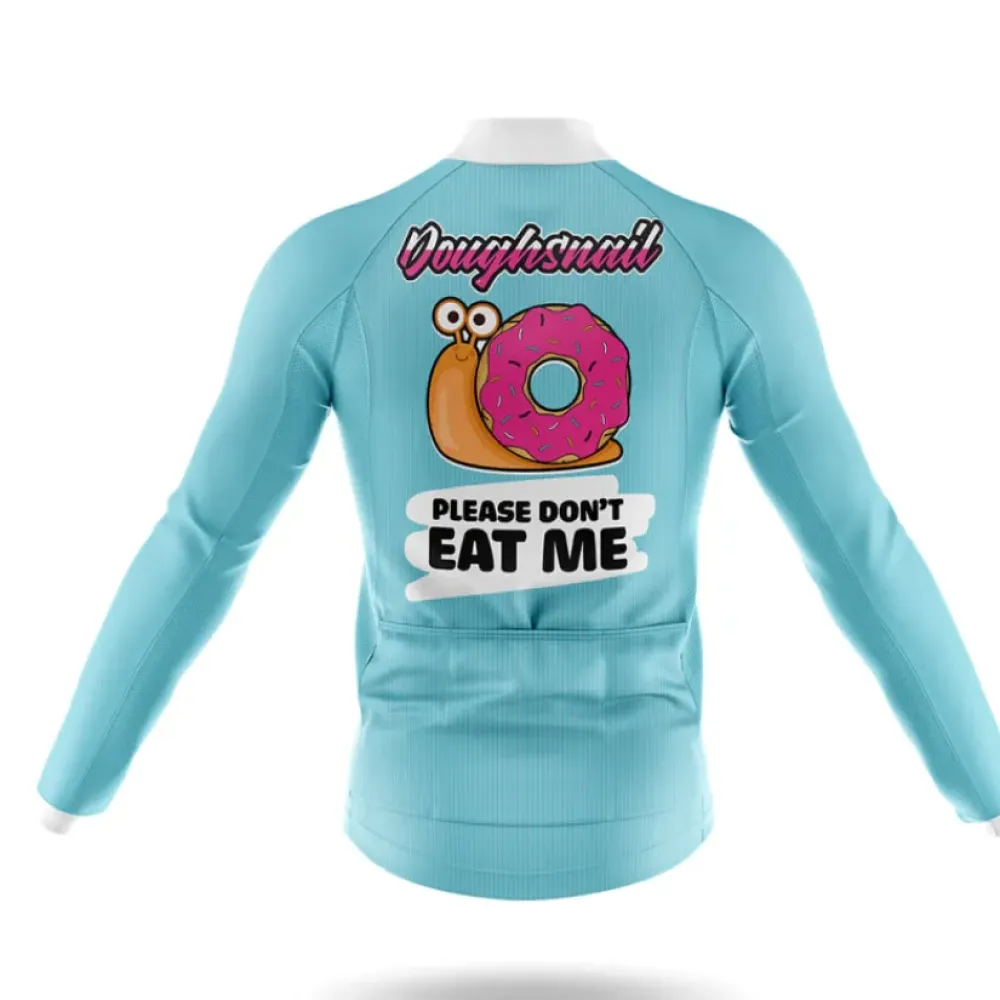 Doughsnail Cycling Jersey Don't Eat Me Blue/Pink/White
