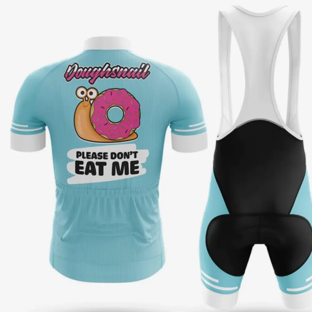 Doughsnail Cycling Jersey Don't Eat Me Blue/Pink/White