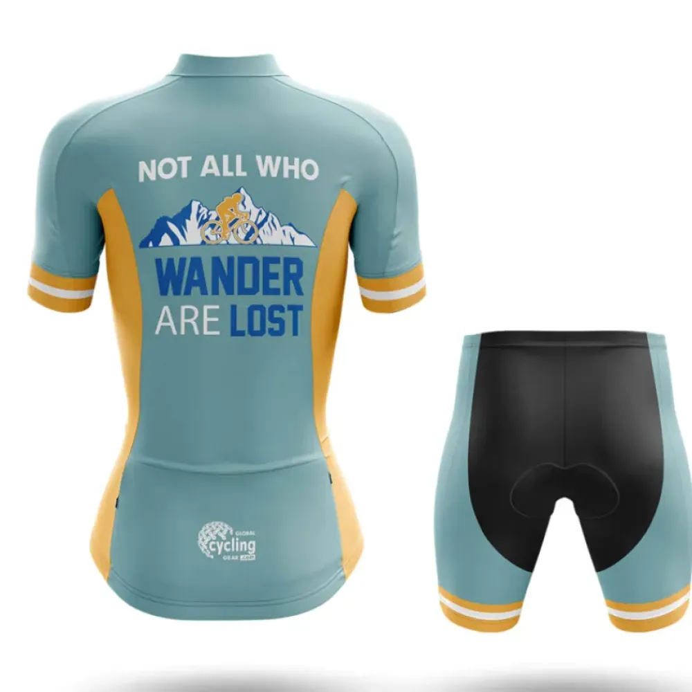 Wander Girl Cycling Kit Adventure Aqua/Black/Yellow