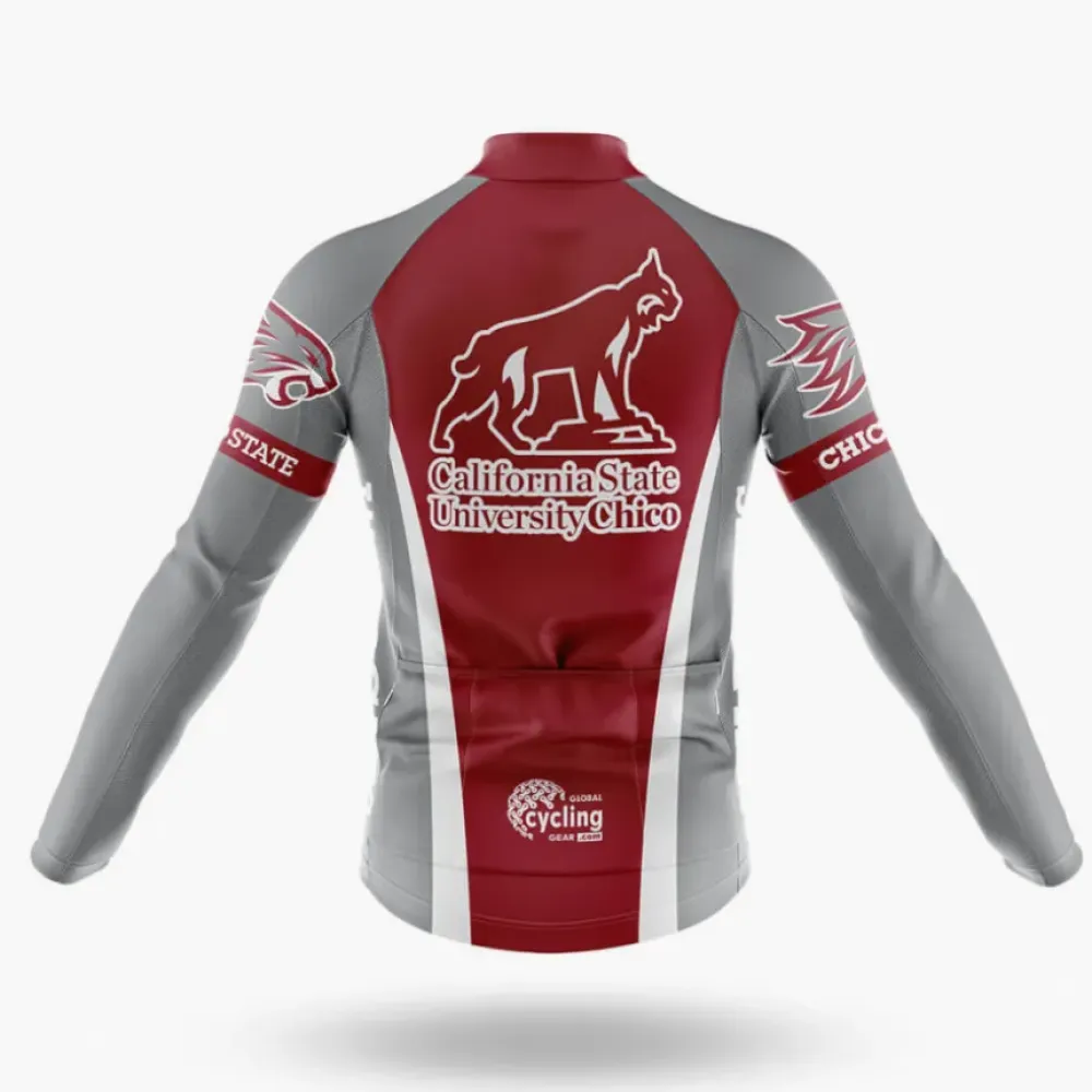California State University Chico Cycling Kit Full Set Wolf Logo Maroon/Gray/White
